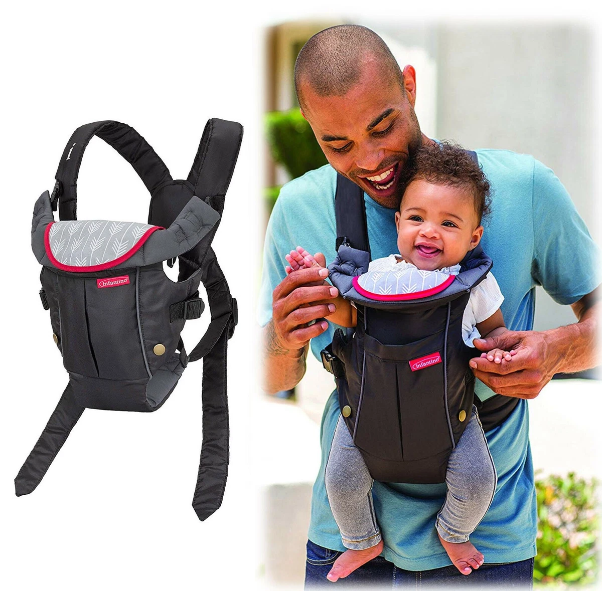 Backpack style store baby carrier