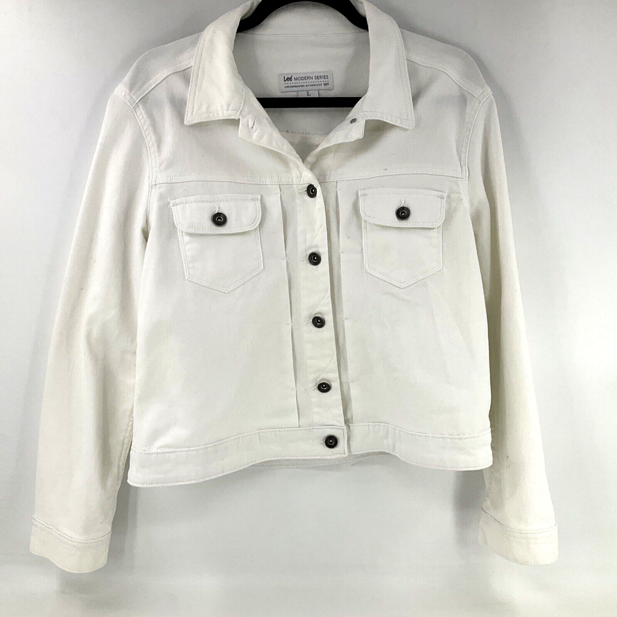 AMERI×Lee OVERSIZE DENIM JACKET WHITE Ameri（アメリ）の「AMERI×Lee OVERSIZE DENIM JACKET（デニム
