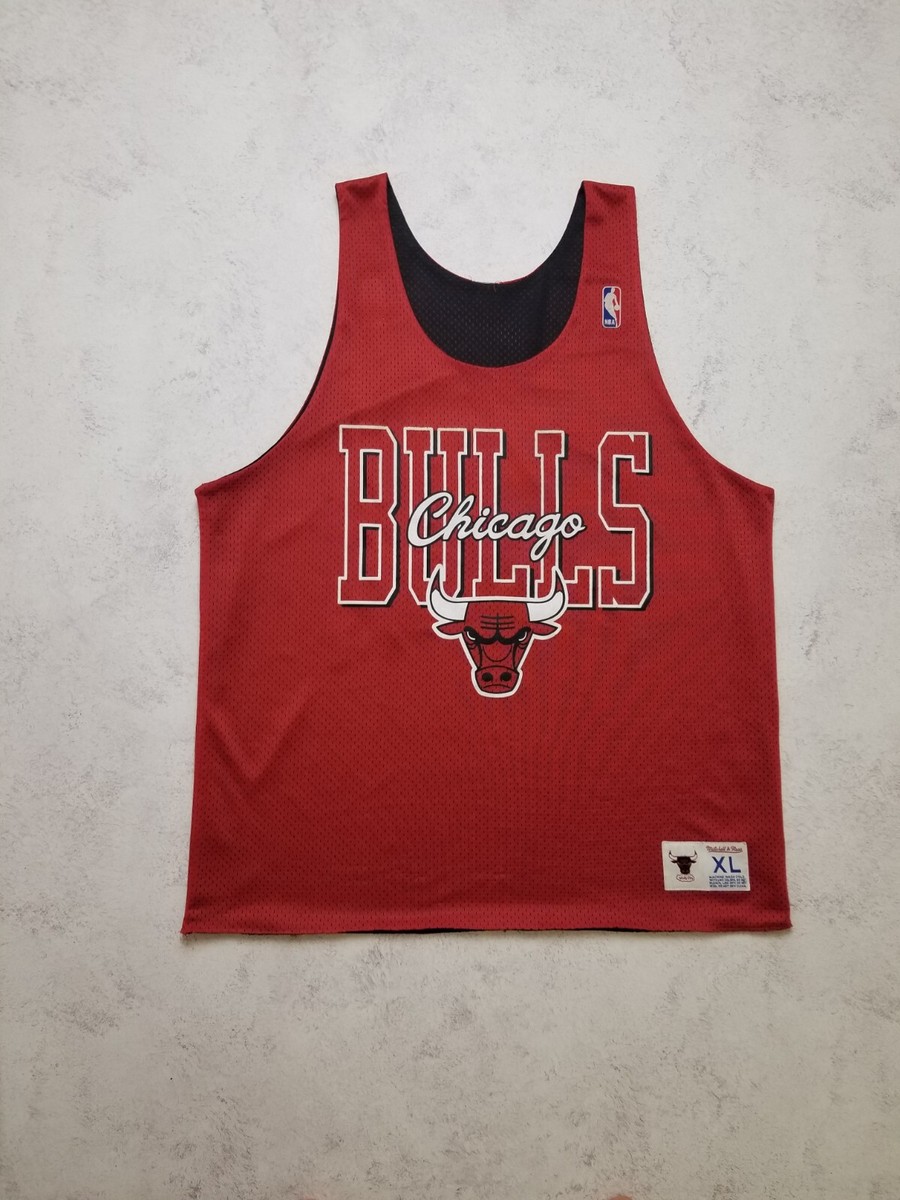 Chicago Bulls NBA Basketball Double-Sided Jersey Top Mitchell