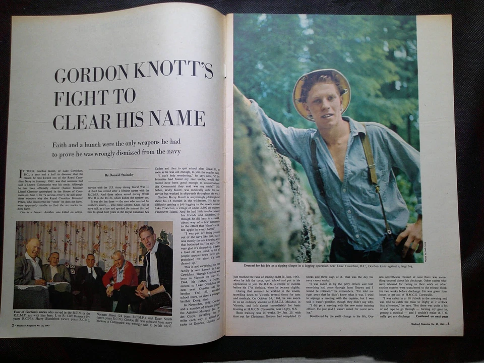 Sunday Sun (Vancouver) WEEKEND Magazine Aug 10,1963 Cassius Clay Gregory Clark - Image 2 of 3