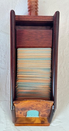 Sabot Le Banquier dispensatore croupier con carte Baccara', Chemin de Fer. RARO - Photo 15/15