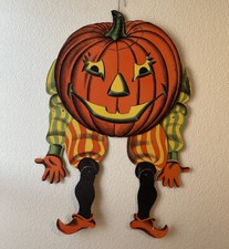 DE COLECCIÓN BEISTLE Articulado Jack O Linterna Duende Calabaza Halloween Troquelado 29x43"