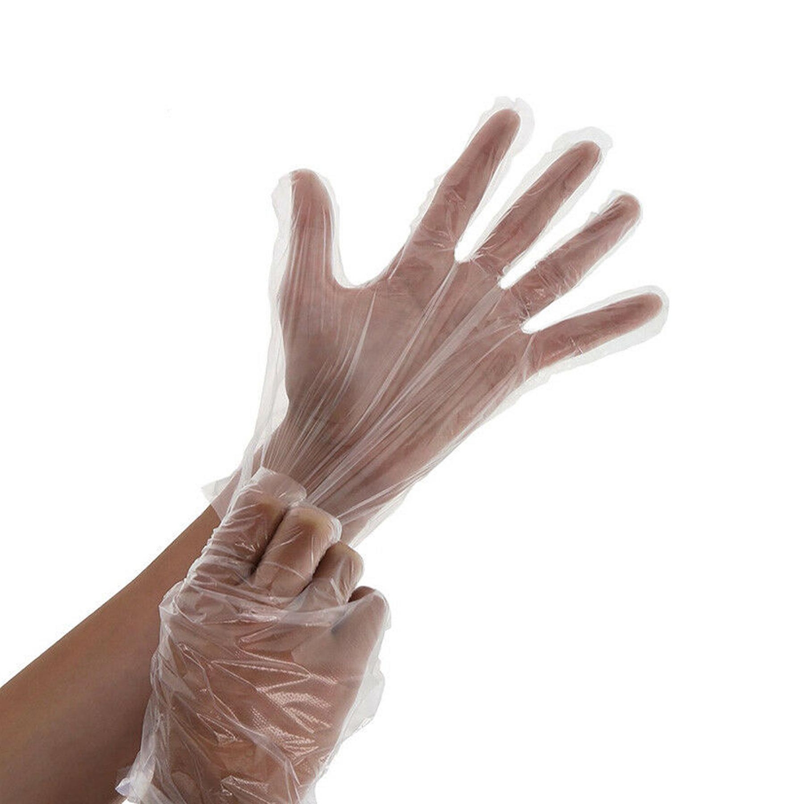 Useful Kitchen Disposable Polythene Clear Food Cleaning Catering Gloves 150pcs