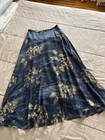 Liz Claiborne Collection Floral A-line Long Lined Grayish Blue Skirt Size 6P — photo 2