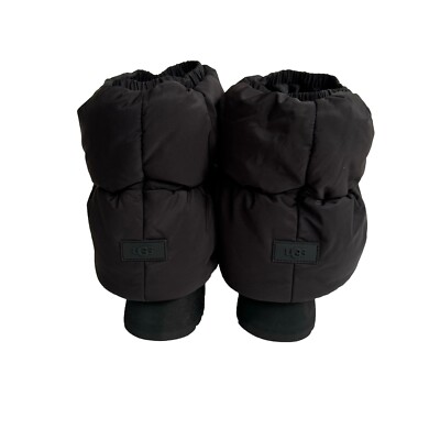 UGG CLASSIC MINI DIPPER PUFFER BLACK / BLACK PLATFORM BOOT US 10