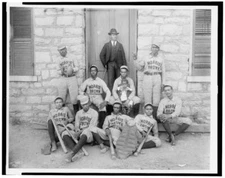 8" x 10"  1899 African American baseball players