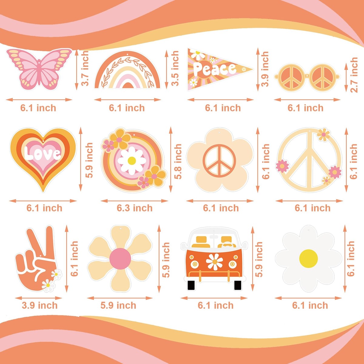 Eight Is A Vibe Geburtstagsdekoration – Groovy Retro Banner 1,5 X 0,9 M Für 8. Geburtstag