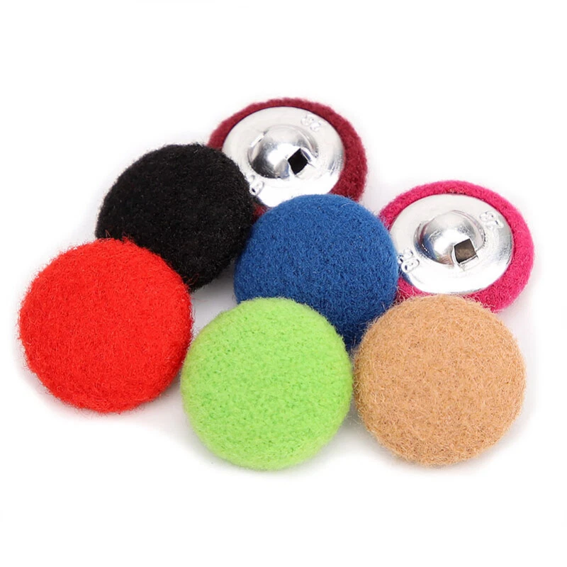 12pcs Metal Shank Sewing Buttons Fabric Covered Material for Coat Jacket Decor - Image 2 of 4