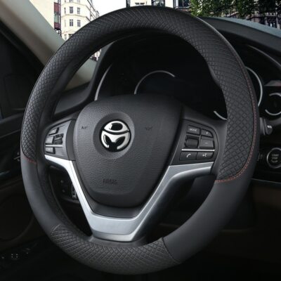 Funda Para Volante SsangYong Tivoli - Microfibra Suave, Color Negro, Para Todas Las Estaciones
