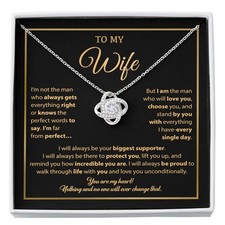 To My Wife Necklace, Gift For Wife, Anniversary Gift For Wife, Necklace For Wife