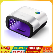 SUN3 Professional UV Light for Gel Nails, LED Nail Lamp for Gel Polish with 4-Ti