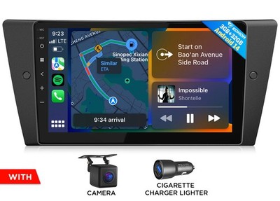 9'' IPS Autoradio Android Auto 14 für BMW E90-E93 GPS Navi Radio CarPlay 3GB 32GB