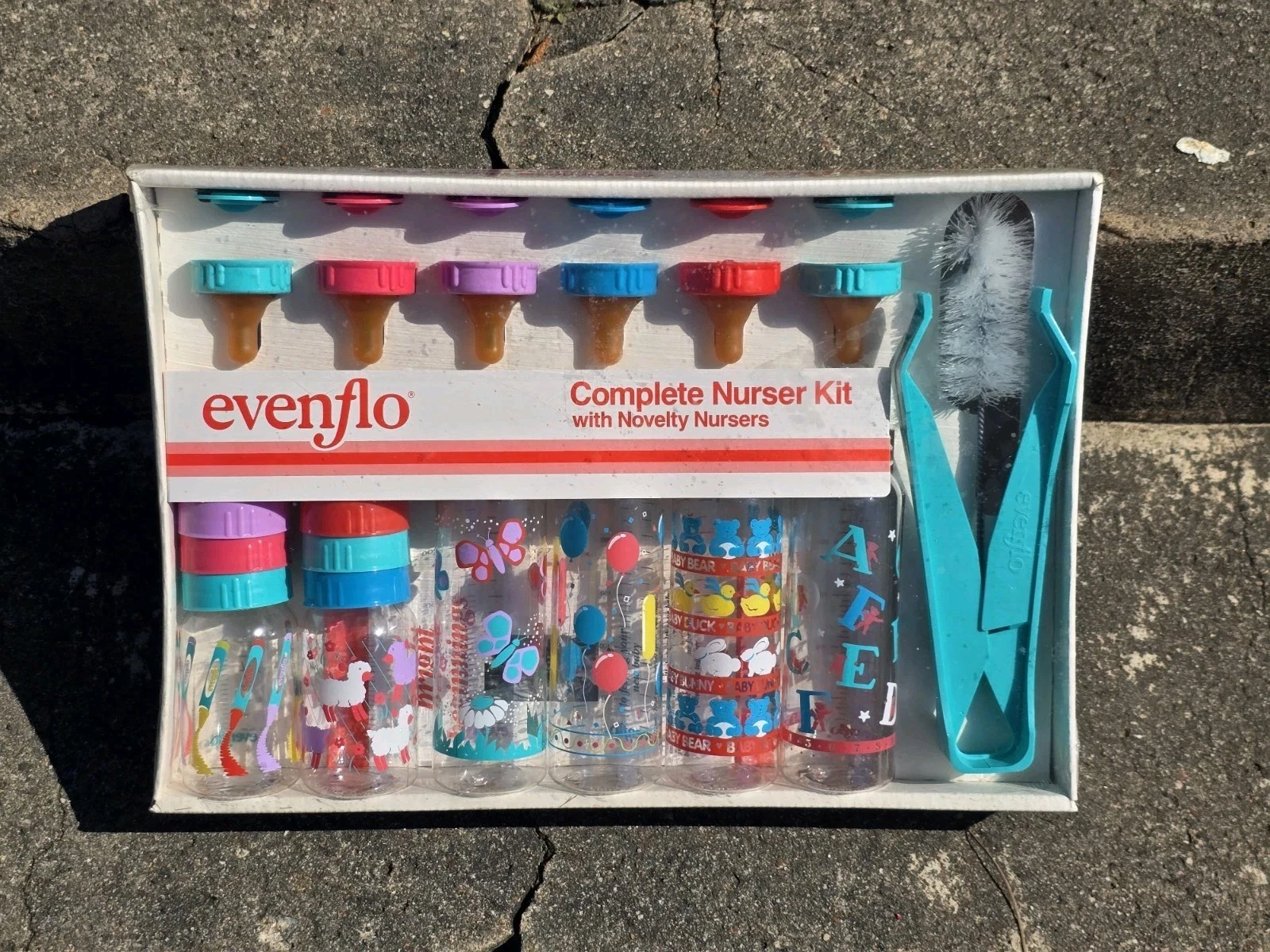 Rare NOS 1990 Evenflo Nurser Kit Baby Bottles New Sealed
Opens in a new window or tab