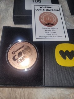 Whatnot Copper Sept Coin Show 26 Grams Copper Proof 400 Mintage
