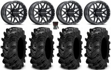 Raceline Krank 14 Black Wheels 27 Cryptid Tires Honda Pioneer 1000 Talon