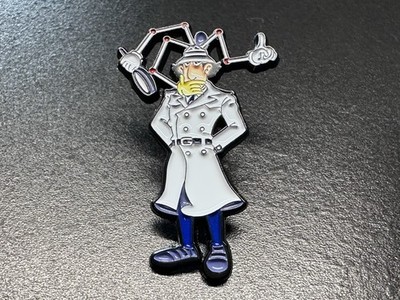 Inspector Gadget Emaille Pin Anstecker Kybernetik Detektiv Metall Revers Brosche 3,5 cm