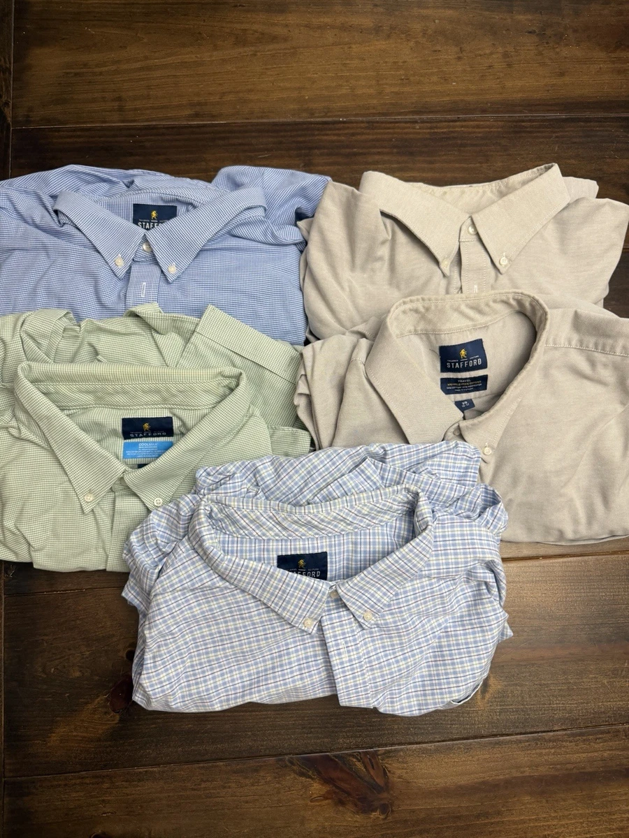 mens big and tall casual dress shirts prcolt Men's Big and Tall Plaid Button Down Shirts Lapel Long Sleeve Dress Shirts Lightweight Casual Work Shirts with Pockets