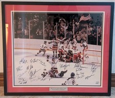 Miracle On Ice Herb Brooks Signed By 21 Steiner Image Size 20x24 Large Format