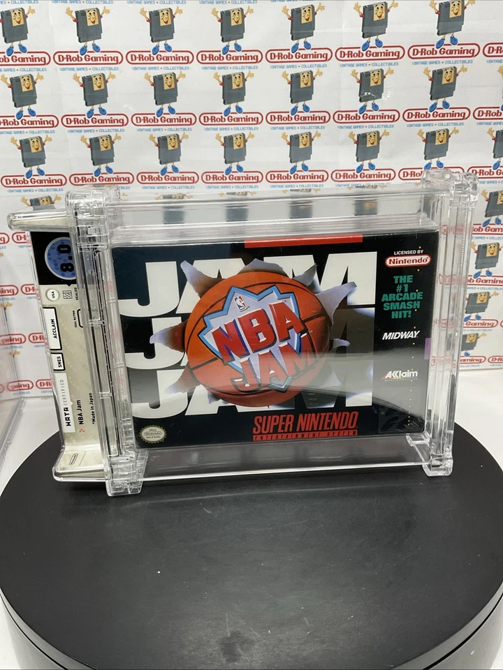 NBA Jam Super SNES Sealed VGA WATA Nintendo Made in Japan 1st Print Black Label - Image 4 of 4