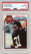Donnie Shell 1979 Topps Football Rookie Card #411 PSA 8. rookie card picture