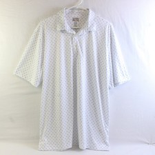 Greg Norman Play Dry White Polo Shirt Men's Size XL