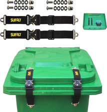 Bear Proof Trash Can Locks,Universal Animal-Proof Garbage Can Lid Straps against