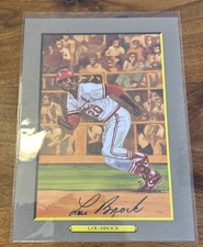 Lou Brock Hand Signed Baseball Perez-Steele Great Moments LE /5000