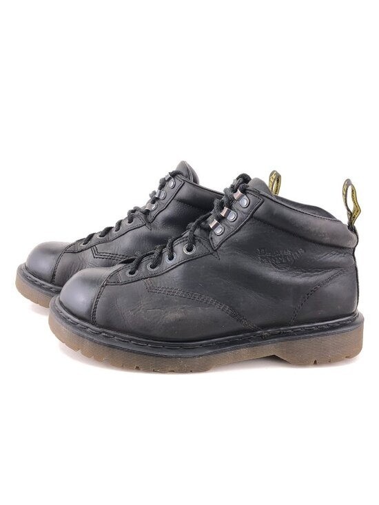 Dr. Martens 8287 Black Leather Work Boots UK 12 Mens Size 13 MIE
