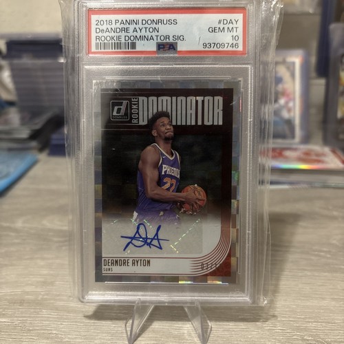 2018 PANINI DONRUSS DeANDRE AYTON RC DOMINATOR SIGNATURES GOLD /10 PSA 10 SSP