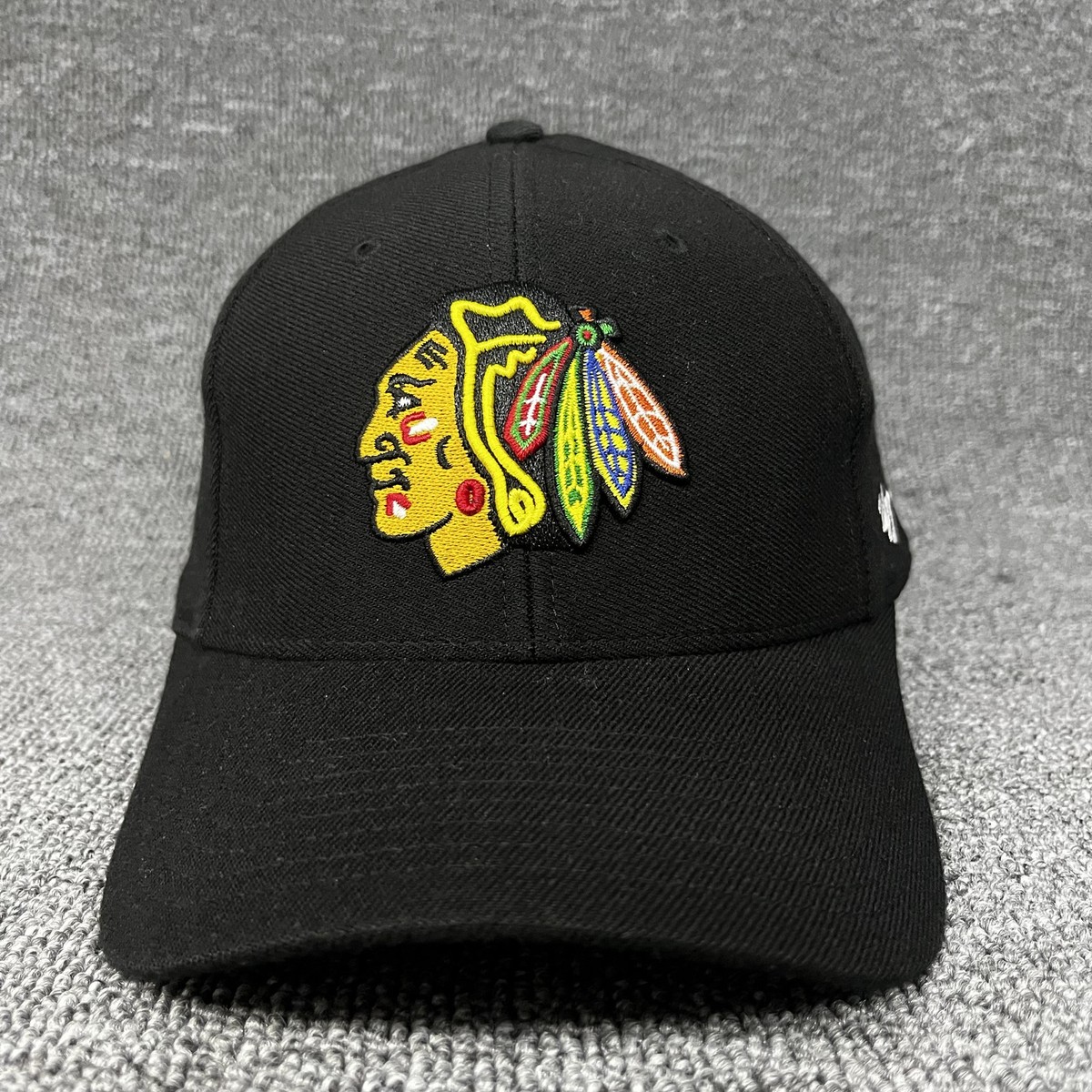 Chicago Blackhawks '47 Franchise Fitted Hat Black NHL Closed Back Cap New