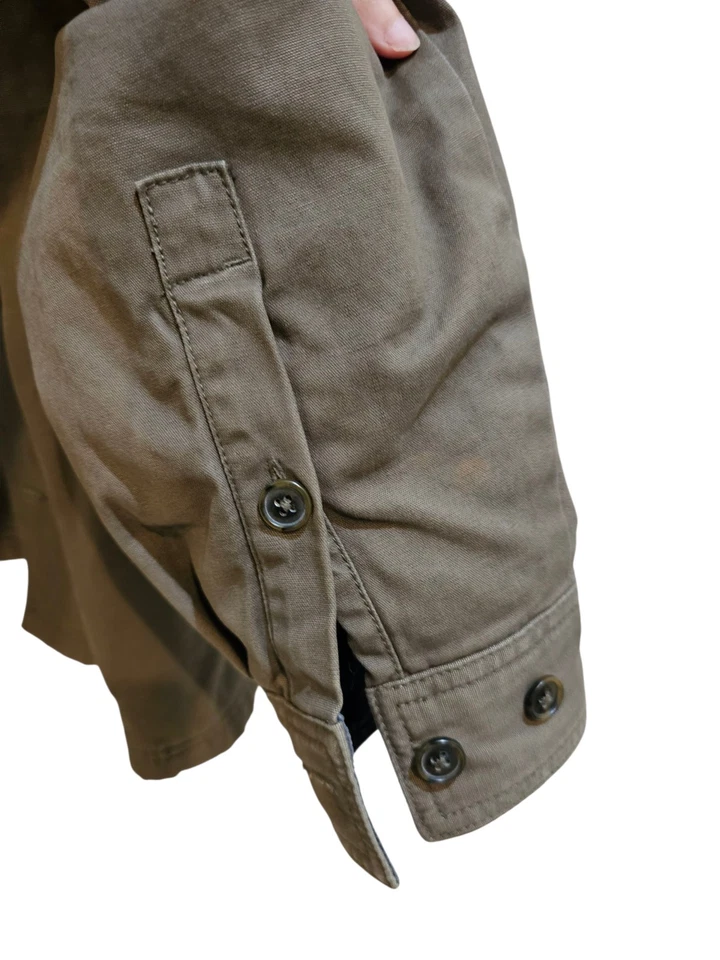 Chaqueta Abrigo Royal Robbins Vintage Granero Tareas Talla L GRIS Oliva Años 90 Foto 4 de 4