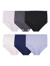 Fruit of the Loom Women's Cotton Brief Underwear 6-Pack
