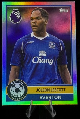 Topps Premier League 2025 Retro Threads Joleon Lescott Everton Fc #389