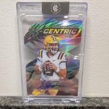 2024 Leaf Eclectic X-Centric Silver Prismatic Garrett Nussmeier Auto /10 LSU