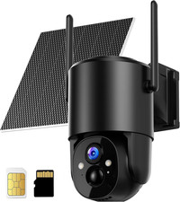 4G LTE Solar Security Camera - 2K Wireless, No Wifi, Color Night Vision