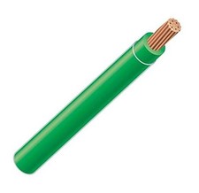 4 AWG 19-Stranded THHN Green Copper Building Wire 50ft Cut 50ft cut