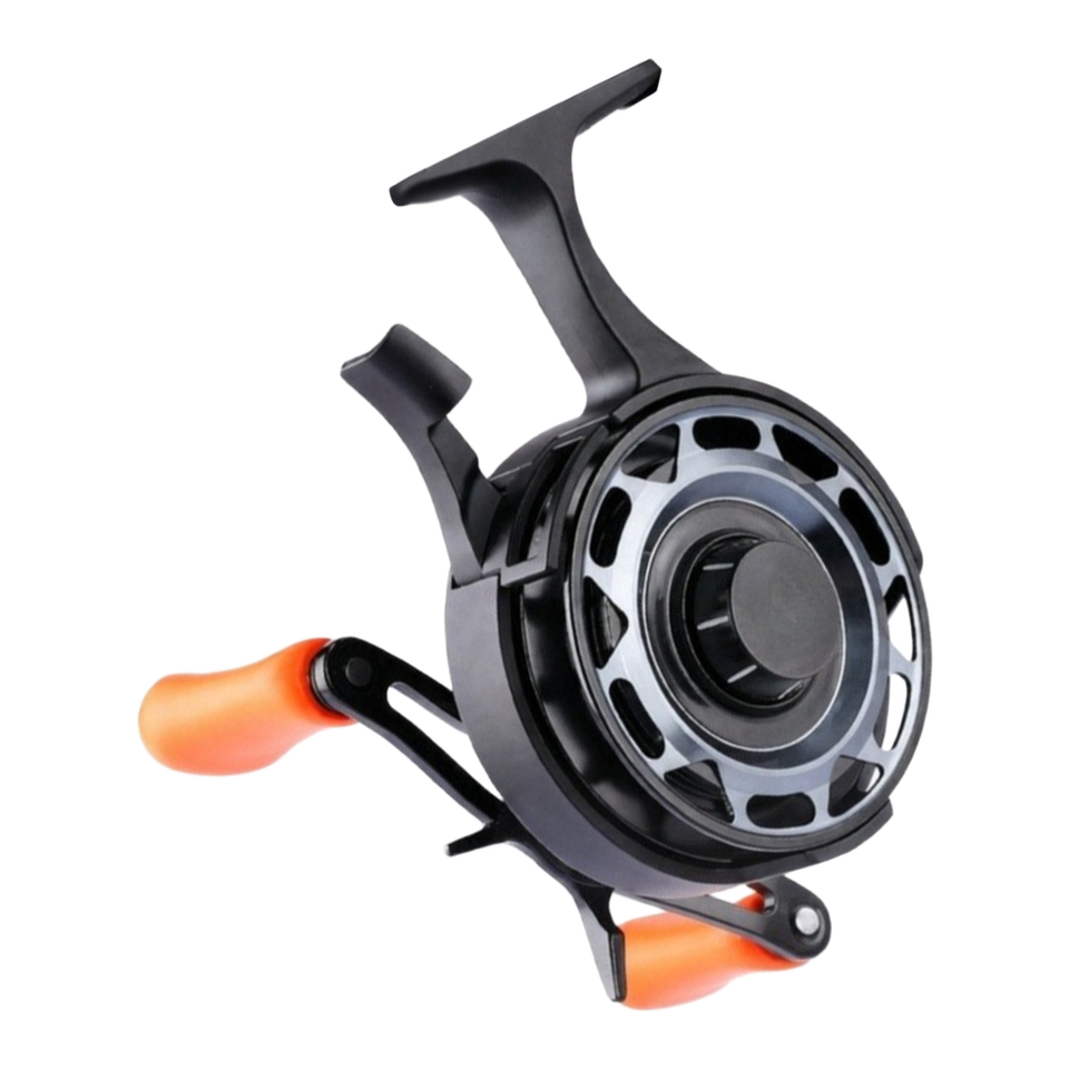 Ice Fishing Reel with Stable High Foot Frame for Bridge Raft Use 3.1:1 ...