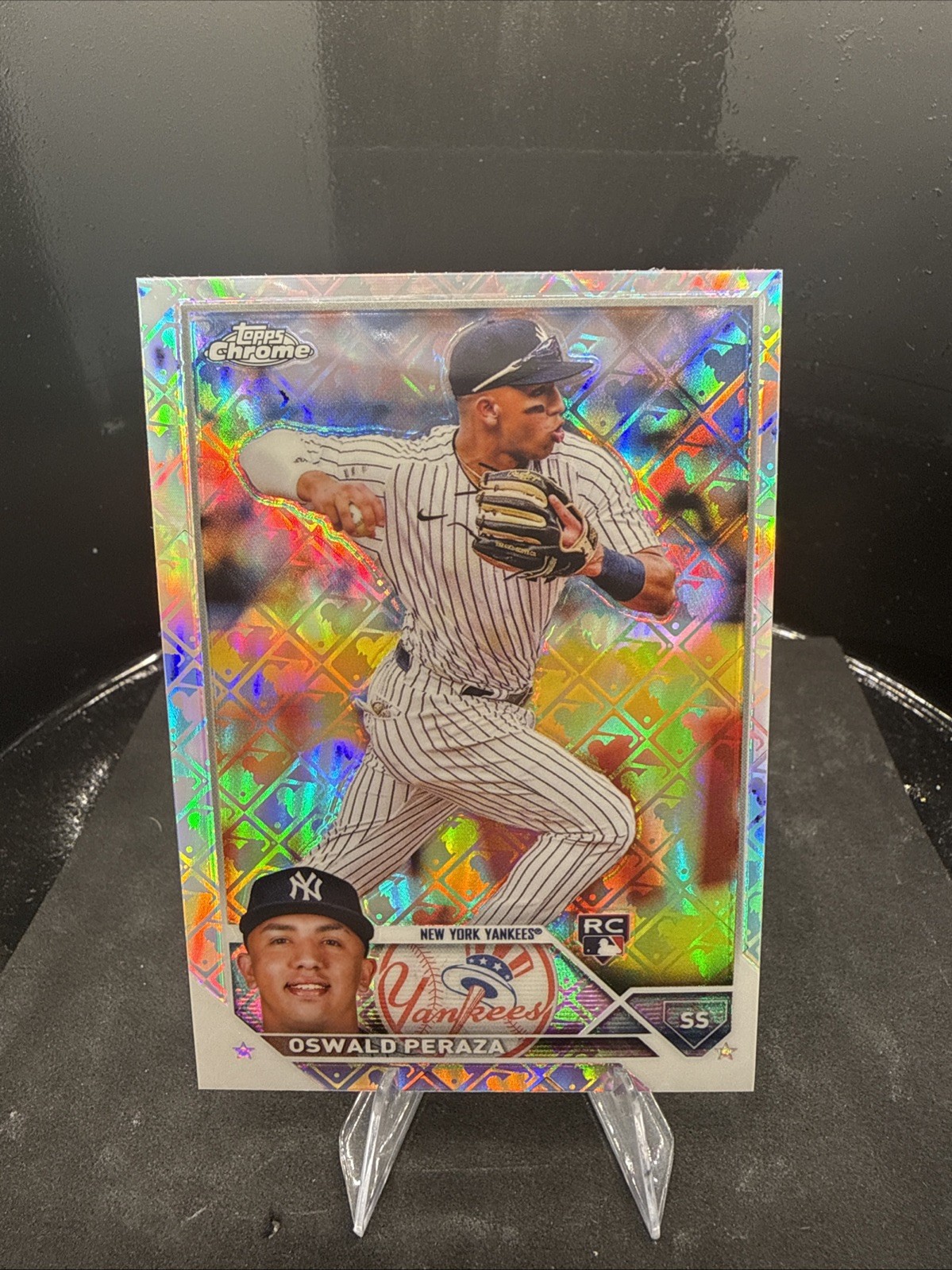 2023 Topps Chrome Logofractor Edition - Oswald Peraza #132 (RC)