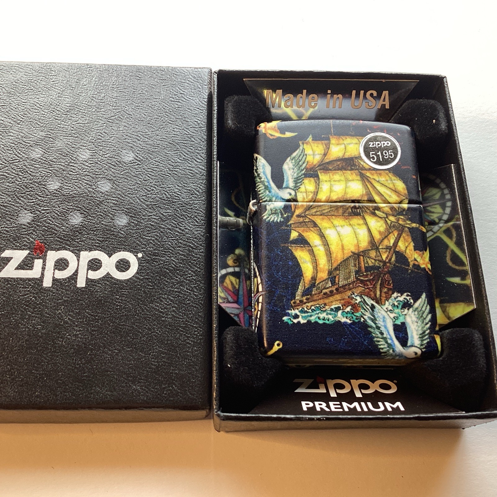 Zippo Premium 81480 Vintage  Nautical Design I-23 Never Struck New Old Stock