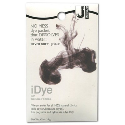 Idye Silver Grey Hot Water Fabric Dye Dissolvable Packet For Natural Fabrics