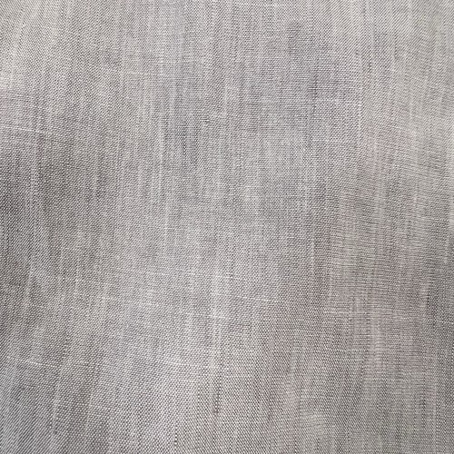 Camicia elegante uomo Cremieux grigia con bottoni 1 tasca misto lino 16,5 35 - Foto 5 di 10
