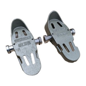 Vintage Ivanko 5 Lbs Cast Iron Pedal Attachments Legs Feet Calves Rare EUC