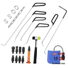 Paintless Dent Repair Tool Kit Dent Removal Rods C Set Stainless Steel Tools
