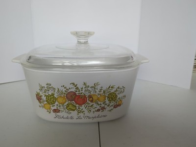 Rare Vintage CORNING WARE A-3-B La Marjolaine Spice of Life 3 QT Stamped w/Lid