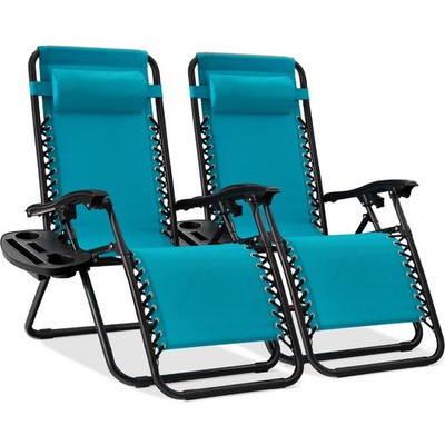 Best Choice Products Adjustable Zero Gravity Chair Recliners Cup Set of 2
