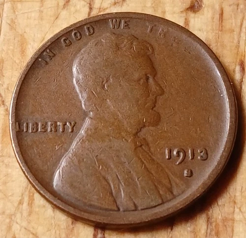 Lincoln Wheat Cent 1913 S VG ++#21