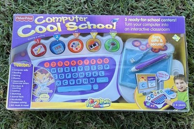 Fisher-Price Computer Cool School Fun-2-Learn Educational Toy New 2008