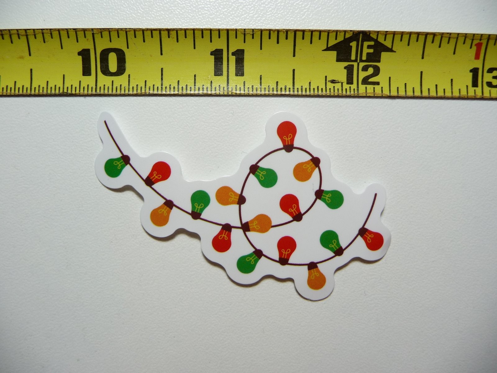 Christmas Light Sticker Decal for Winter Holidays and Christian Celebrations