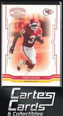 Priest Holmes 2005 Donruss Throwback Threads #72 Bronze Holofoil Chiefs 27/250
