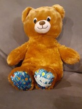 Build A Bear Happy Birthday Brown Plush 15" Teddy Bear EUC BAB Soft Stuffed